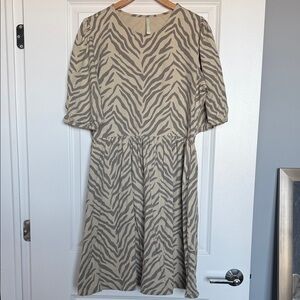 Zebra Print Women's Dress